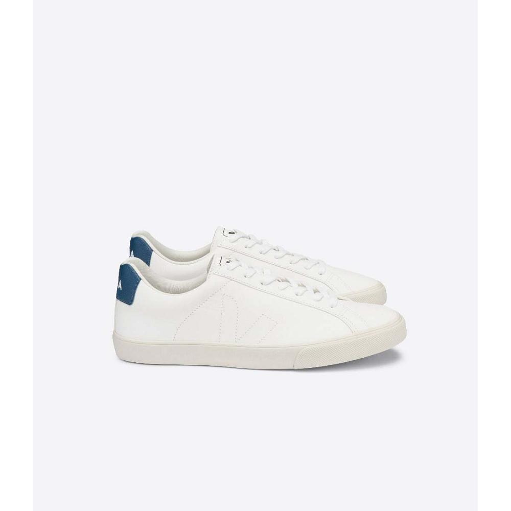 Women\'s Veja ESPLAR CHROMEFREE Sneakers White/Blue | ZA 617ZUT